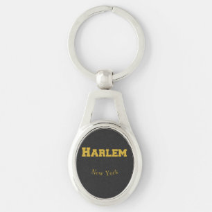 Harlem New York Gold Sleutelhanger