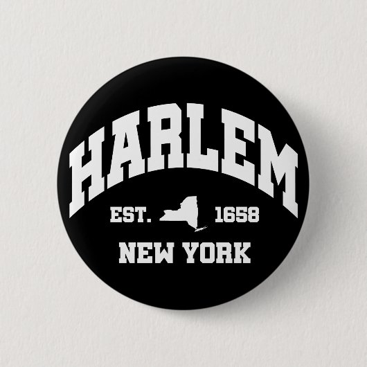 Harlem, New York Ronde Button 5,7 Cm (Voorkant)