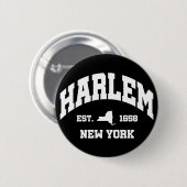 Harlem, New York Ronde Button 5,7 Cm (Voorkant /achterkant)