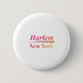 Harlem New York Ronde Button 5,7 Cm (Voorkant)