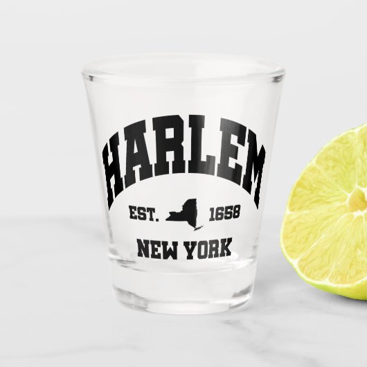 Harlem, New York Shot Glas (Voorkant)