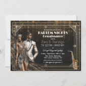 Harlem Nights Gatsby 1920s African American Kaart (Voorkant)