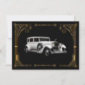 Harlem Nights Speakeasy Flapper Grote Gatsby Kaart (Achterkant)