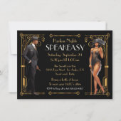 Harlem Nights Speakeasy Flapper Grote Gatsby Kaart (Voorkant)