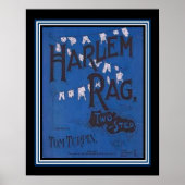 "Harlem Rag"    2 stap — Muziek Poster (Voorkant)