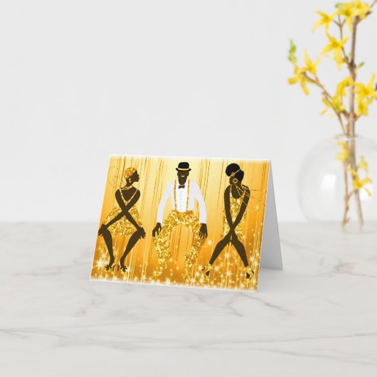 Harlem Renaissance 1920's Kaart (Gele Bloem)