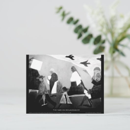 Harlem Renaissance Art - De migratiereeks Briefkaart (Staand voorkant)