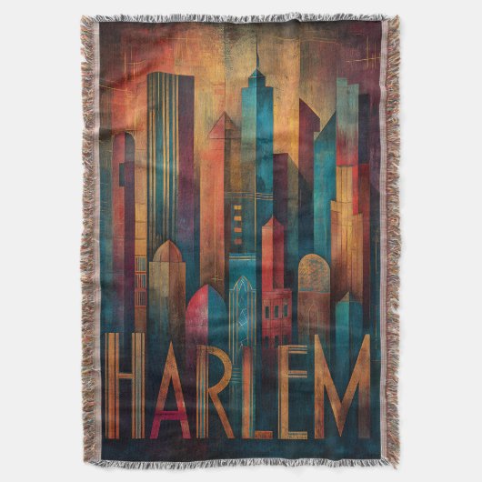 Harlem Renaissance Art Deco Deken (Voorkant Verticaal)