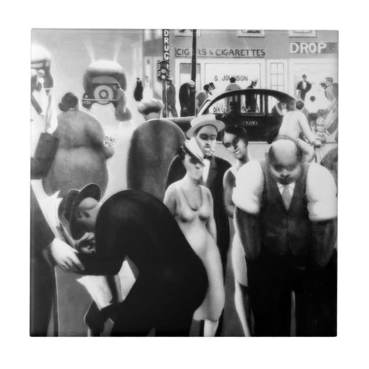 Harlem Renaissance Art - "Zwarte gordel" Tegeltje (Voorkant)