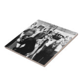 Harlem Renaissance Art - "Zwarte gordel" Tegeltje (Zijkant)