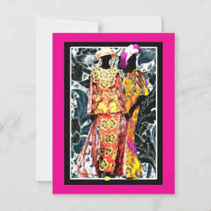 Harlem Renaissance jaren 1920 Art Deco Briefkaart