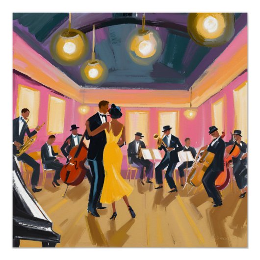 Harlem Renaissance Jazz Club Perfect Poster (Voorkant)