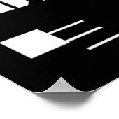 Harlem Renaissance Jazz Quartet Zwart & Wit Poster (Hoek)