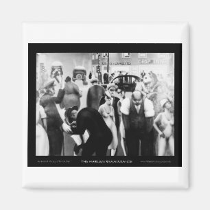 Harlem Renaissance Kunst - "Black Belt" Magneet