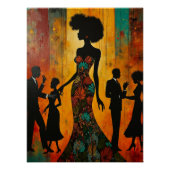 Harlem Renaissance Musical Silhouette Perfect Poster (Voorkant)