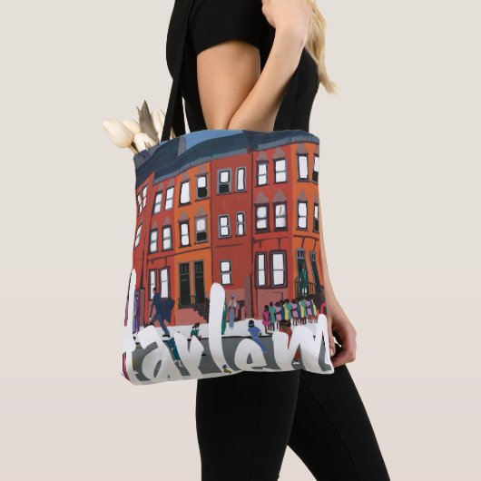 Harlem Renaissance ritme Tote Bag (Dichtbij)