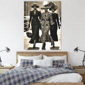 Harlem Renaissance Sophisticated Dames Canvas Afdruk (Insitu (Slaapkamer))