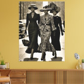 Harlem Renaissance Sophisticated Dames Canvas Afdruk (Insitu (Woonkamer))
