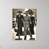 Harlem Renaissance Sophisticated Dames Canvas Afdruk (Voorkant)