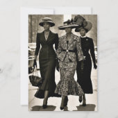 Harlem Renaissance Sophisticated Dames Kaart (Voorkant)