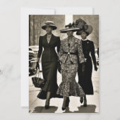 Harlem Renaissance Sophisticated Dames Kaart (Achterkant)