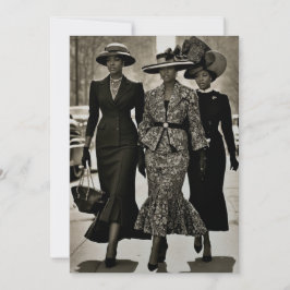 Harlem Renaissance Sophisticated Dames Kaart