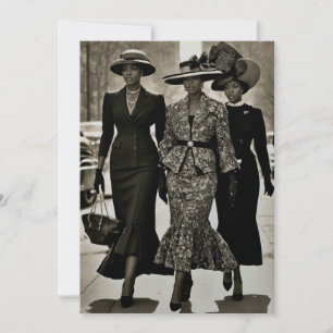 Harlem Renaissance Sophisticated Dames Kaart