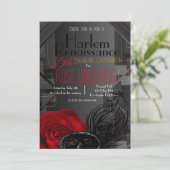 Harlem Renaissance Uitnodiging voor verjaardag (Staand voorkant)