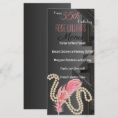 Harlem Renaissance Uitnodiging voor verjaardag (Voorkant / Achterkant)