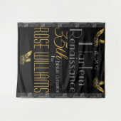 Harlem Renaissance Uitnodiging voor verjaardag Wandkleed (Voorkant (horizontaal))