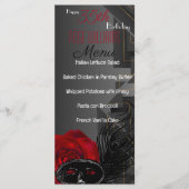 Harlem Renaissance Verjaardagsmenu Menu (Voorkant)