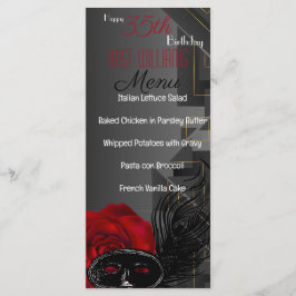 Harlem Renaissance Verjaardagsmenu Menu