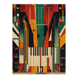 Harlem Renaissance Vintage Piano Perfect Poster