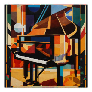 Harlem Renaissance Vintage Piano Perfect Poster