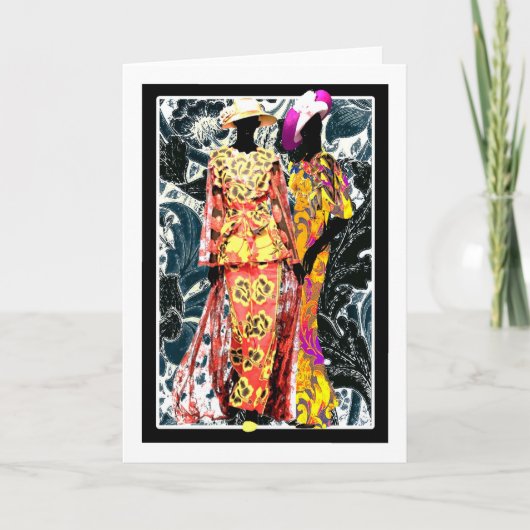 Harlem Renaissance Vroege jaren twintig Art Deco Kaart (Voorkant)