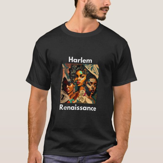 Harlem Renaissance Zwart Geschiedenis Maand Abstra T-shirt (Voorkant)