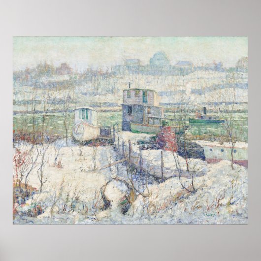 Harlem River - Ernest Lawson Fine Art Poster (Voorkant)