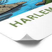 Harlem River Park New York Reisprint Poster (Hoek)