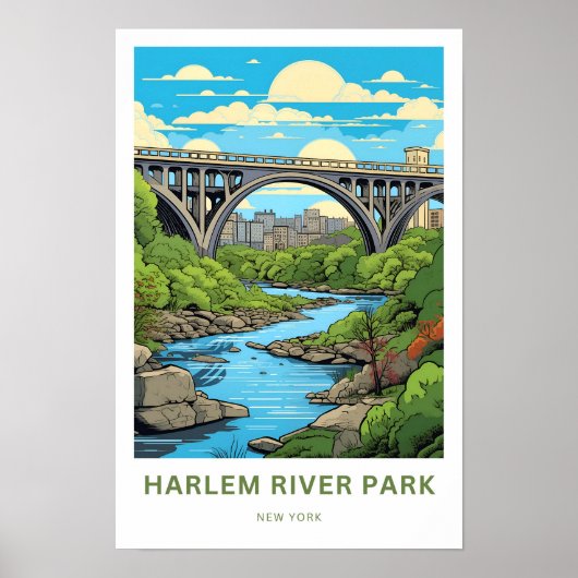 Harlem River Park New York Reisprint Poster (Voorkant)