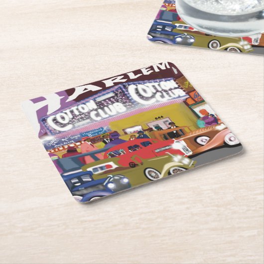 Harlem - Roaring 20s  papier Onderzetter (Schuin)