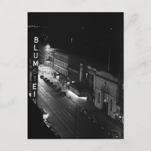 Harlem te Night, 1941 Briefkaart (Voorkant)