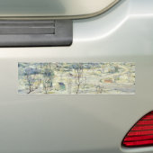 Harlem Valley in de winter (New Yorkse scène) Bumpersticker (Op auto)