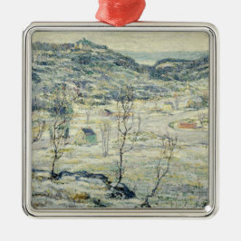 Harlem Valley in de winter (New Yorkse scène) Metalen Ornament