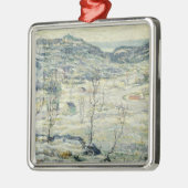 Harlem Valley in de winter (New Yorkse scène) Metalen Ornament (Links)