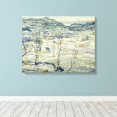 Harlem Valley in Winter (New York Scene) Canvas Afdruk (Insitu (Houten vloer))