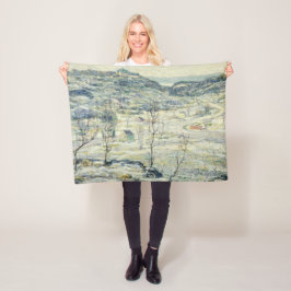 Harlem Valley in Winter (New York Scene) Fleece Deken