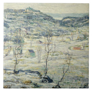 Harlem Valley in Winter (New York Scene) Tegeltje