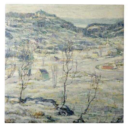 Harlem Valley in Winter (New York Scene) Tegeltje (Voorkant)