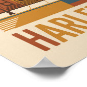 Harlem Vibes Platte Vectorarchitectuur Poster (Hoek)