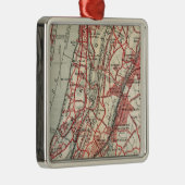Harlem, Yonkers, Pelham Manor, New York Metalen Ornament (Rechts)